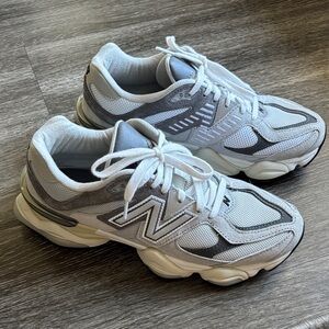 New Balance White and Gray Athletic Shoes